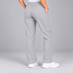 Halcyra Light Grey Scrub Jogger Pants