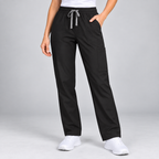 Halcyra Black Scrub Jogger Pants