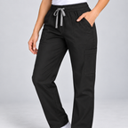 Halcyra Black Scrub Jogger Pants