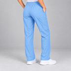 Halcyra Light Blue Scrub Jogger Pants