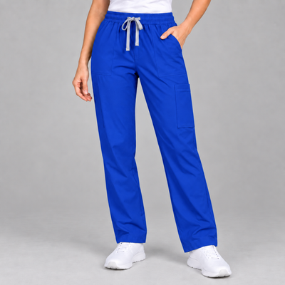 Halcyra Dark Blue Scrub Jogger Pants