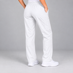 Halcyra White Scrub Jogger Pants