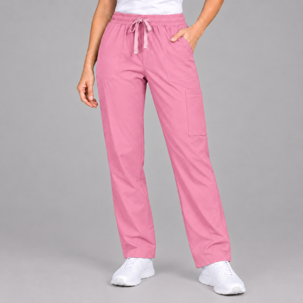Halcyra Pink Scrub Jogger Pants