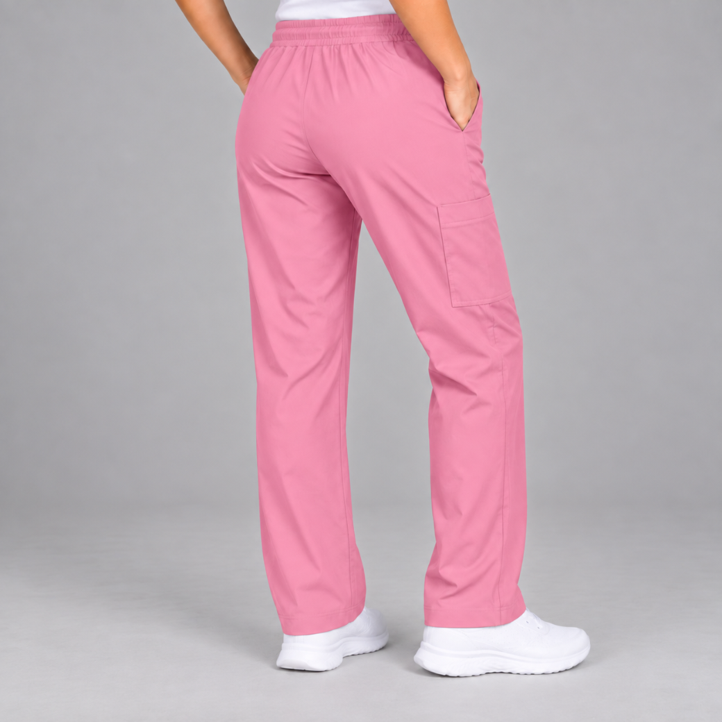 Halcyra Pink Scrub Jogger Pants