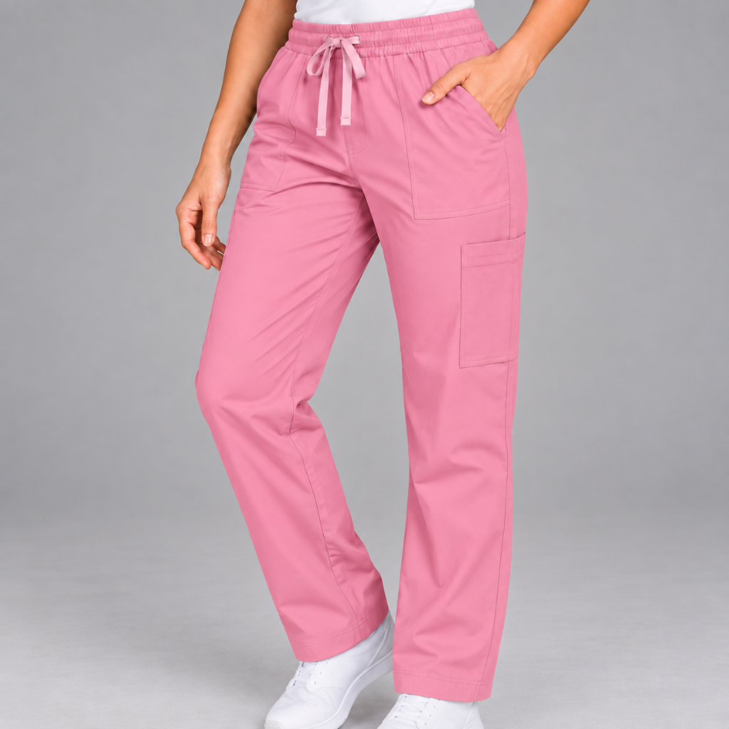 Halcyra Pink Scrub Jogger Pants